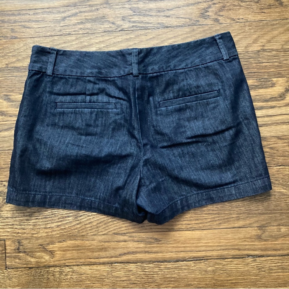 LOFT Dark Blue Denim Jean Shorts - Picture 2 of 4